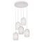 Afx Callie 5 Light Round Pendant - White CALP05WHRND5 - alternate 1